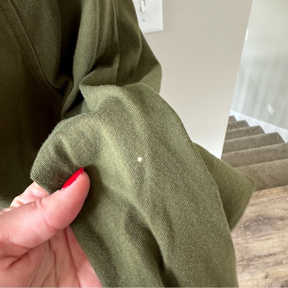 Madewell (Re)sourced Cotton Henley Relaxed Tee - Olive - Picture 3 of 10